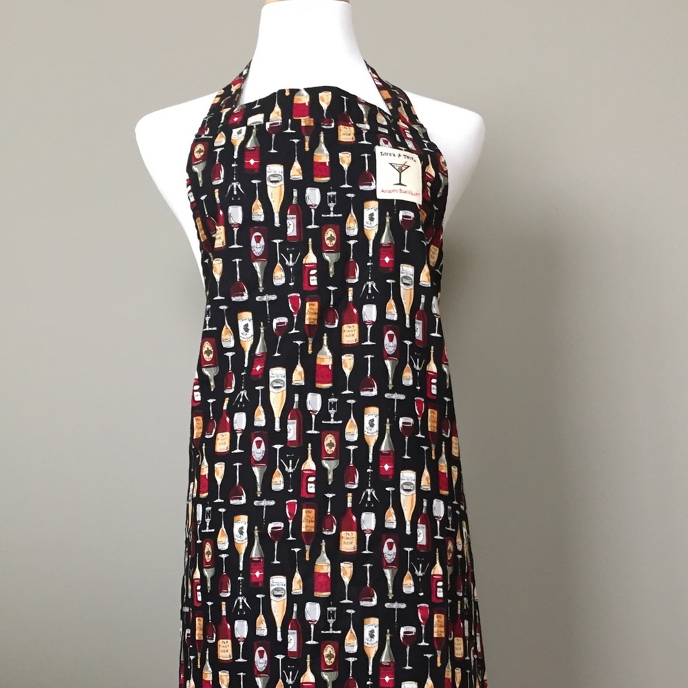 NWT 🎉 Lined APRON - Wine Theme !- Unisex 🎉💥